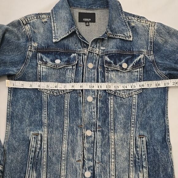 Hudson Jeans Blue Denim Jacket with Classic Design - Picture 6 of 10
